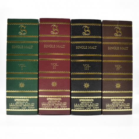 Lot 268 - Springbank Book Decanters Vol. I - IV