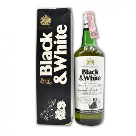 Lot 232 - Buchanans Black & White Bottled 1970s Amerigo Sagna