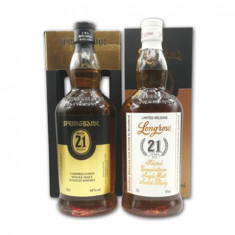 Lot 284 - Longrow 21YO 2019 & Springbank 21YO 2017 (Set 2x70cl) 21YO