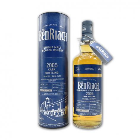 Lot 325 - BenRiach 14YO Cask #7553 Peated Dark Rum