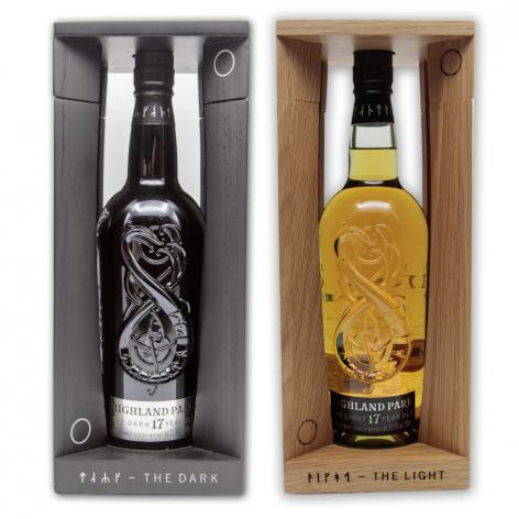Lot 428 - Highland Park The Dark and The Light  Limited Release Scotch Whisky Set (2x70cl)